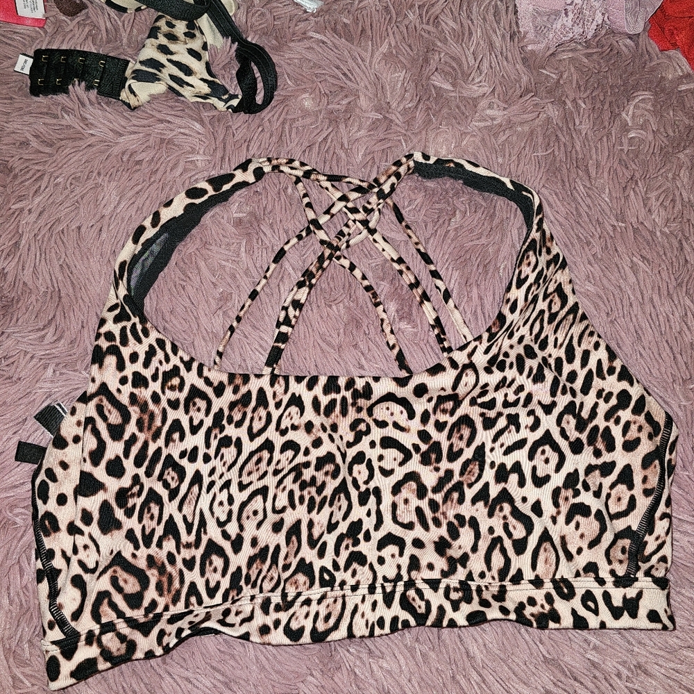 Victoria secret leopard bralette